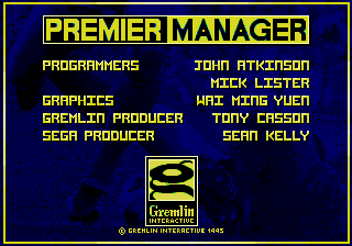 Premier Manager screenshot 4 for Sega Mega Drive